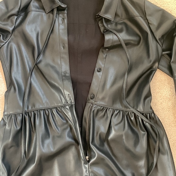 Rebecca Taylor Vegan Leather Romper - Picture 6 of 14